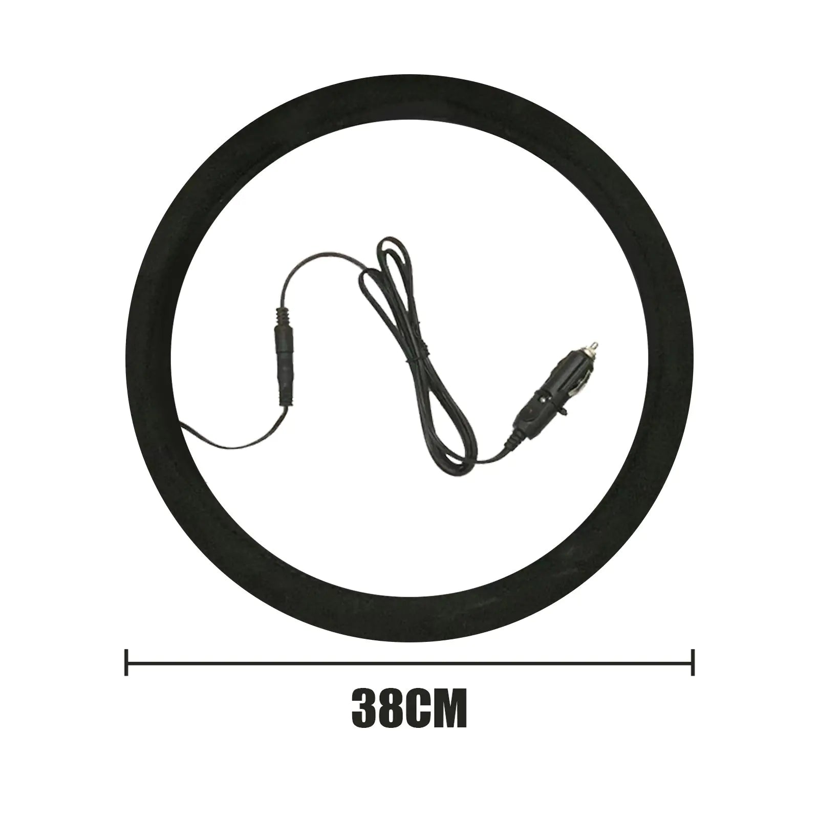 12V Heated Steering Wheel Cover (38 cm)